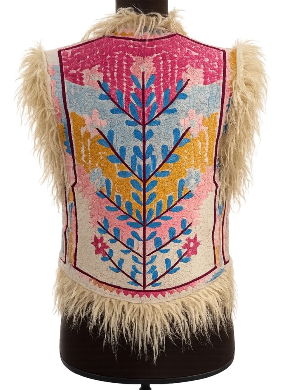 Spell & The Gypsy Collective Penny Lane Folk Town embroidered reversible vest - Picture 2 of 15